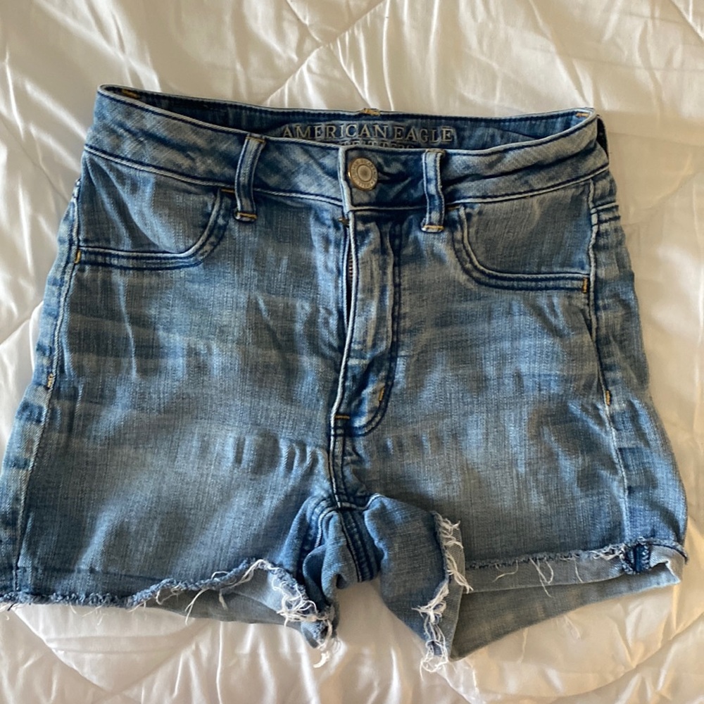 Light colored jean shorts